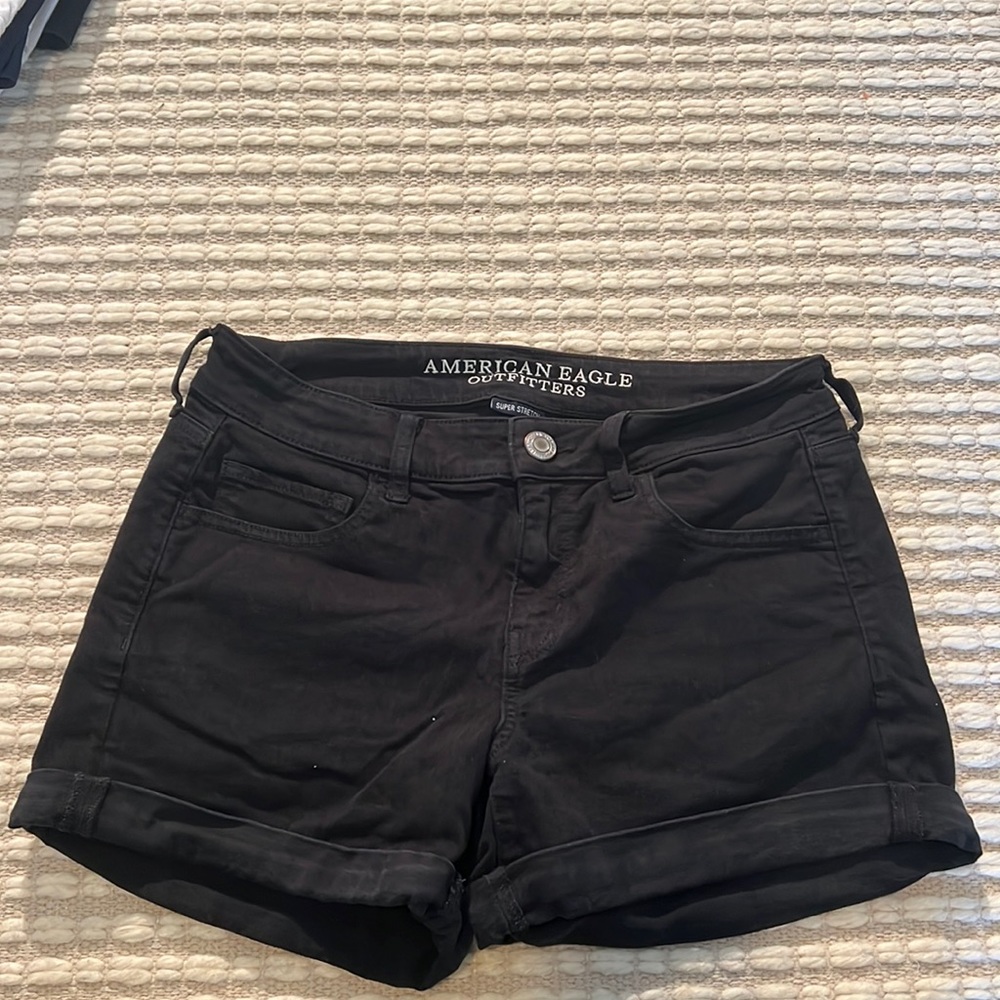 American Eagle Black Jean Shorts